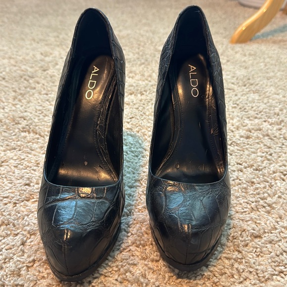 Aldo platform croc print heel - Picture 1 of 6